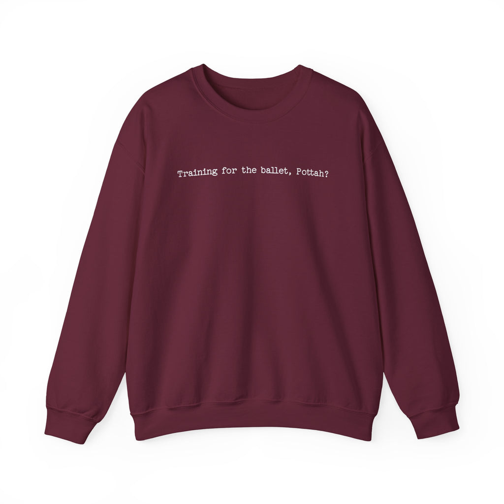 Malloy Sweatshirt, Training for the Ballet Pottah, Unisex Jumper, Gildan 18000, Epic Universe