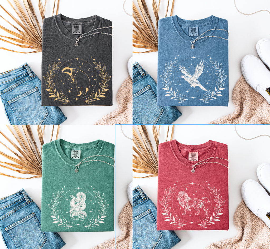 Comfort Colors Wizard Houses Whimsical Matching Shirts | Universal T-shirt