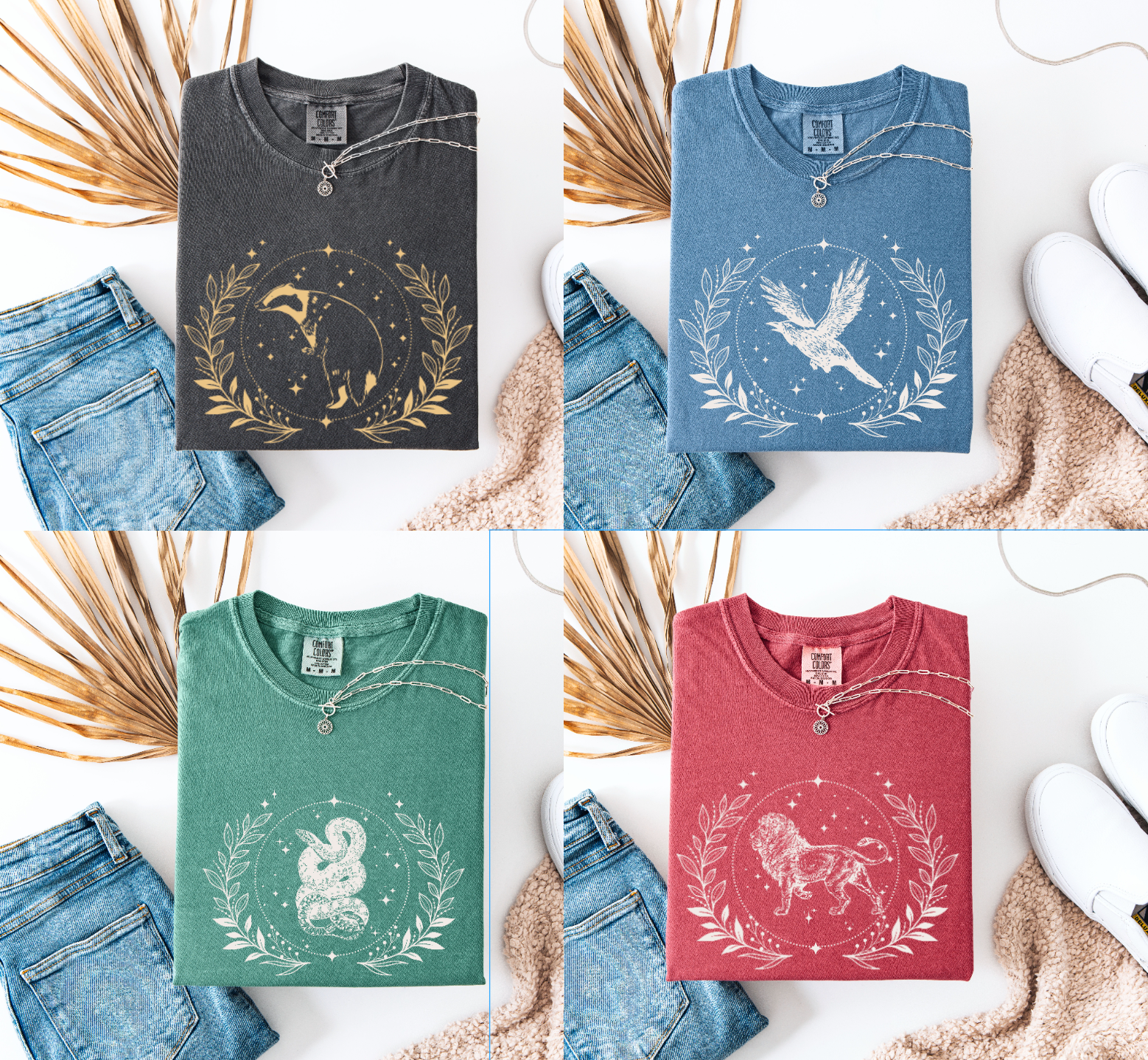 Comfort Colors Wizard Houses Whimsical Matching Shirts | Universal T-shirt