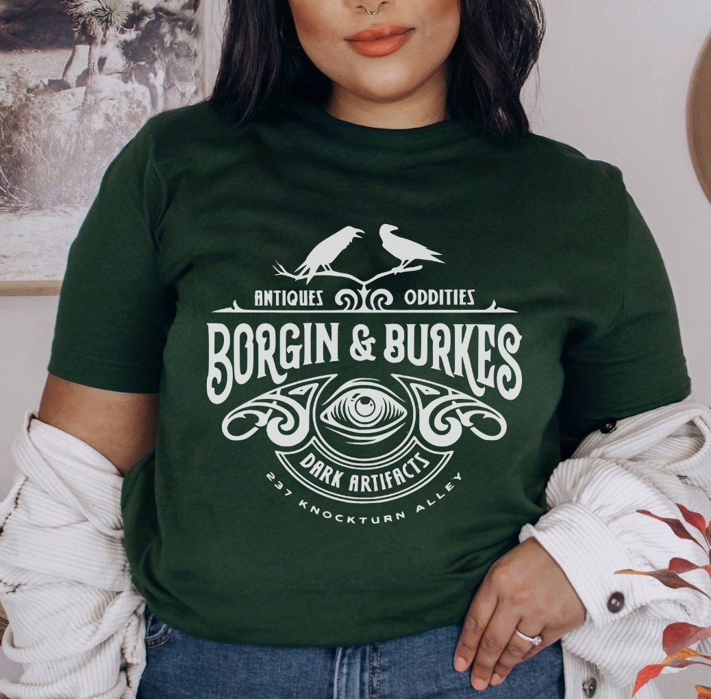 Unisex Borgin & Burkes T-shirt | dark magic tee  | wizarding world | universal