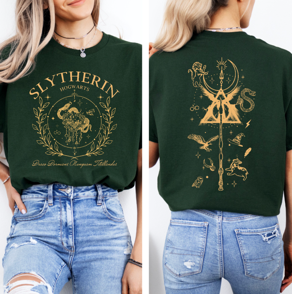 Hogwarts Houses Crest Tshirts | Wizarding World matching shirts | Universal shirt