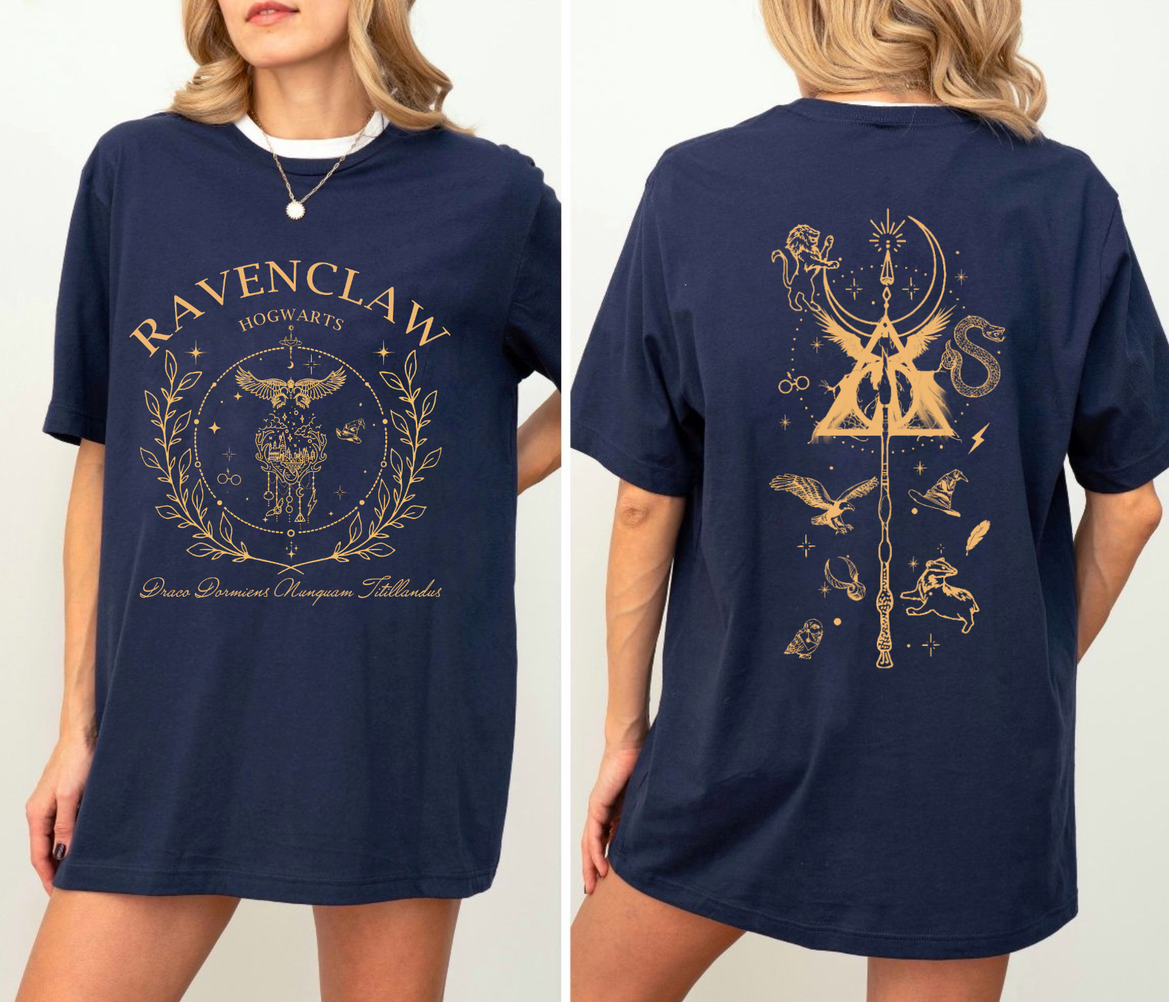 Hogwarts Houses Crest Tshirts | Wizarding World matching shirts | Universal shirt