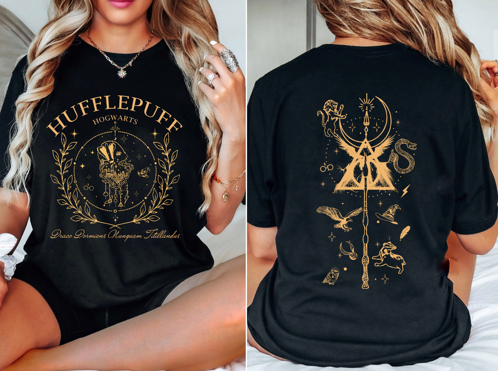 Hogwarts Houses Crest Tshirts | Wizarding World matching shirts | Universal shirt