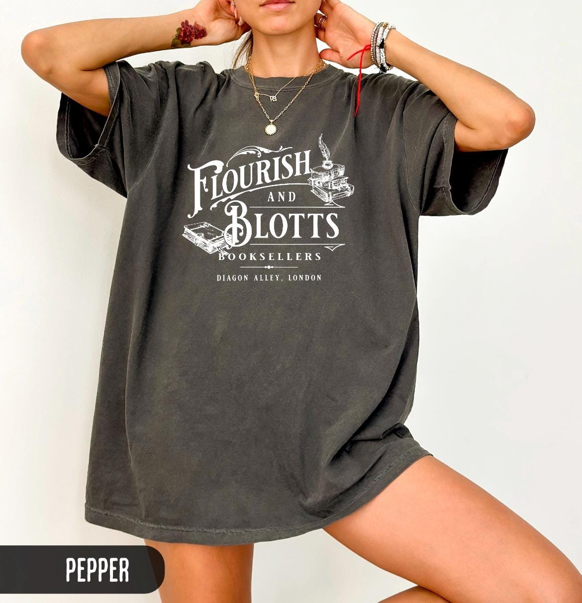 Flourish and Blotts Bookstore T-shirt | Wizarding World | Universal trip shirt