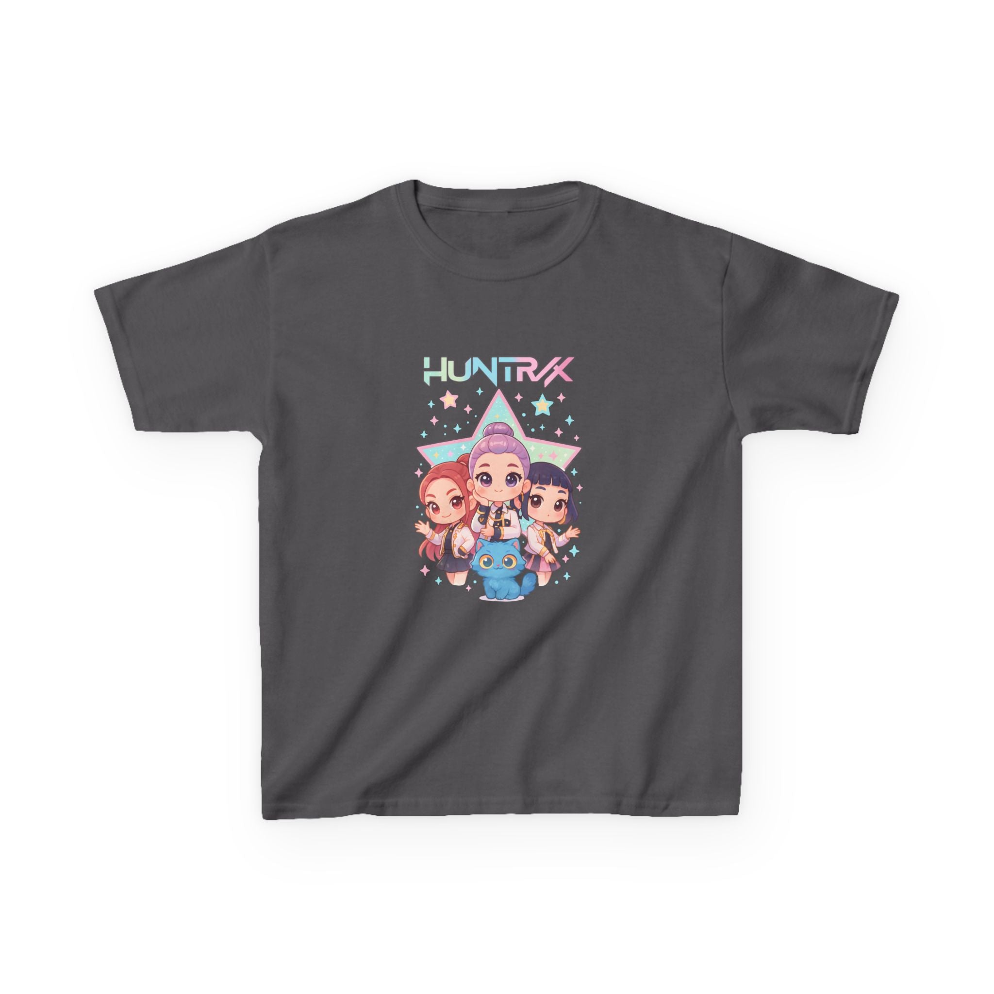 Huntrix Kids Shirt, Kpop Demon, Derpy Tiger, Rumi, Mira Zoey, Gift for kids